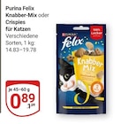 Knabber-Mix Angebote von Purina Felix bei GLOBUS Kaiserslautern für 0,89 €