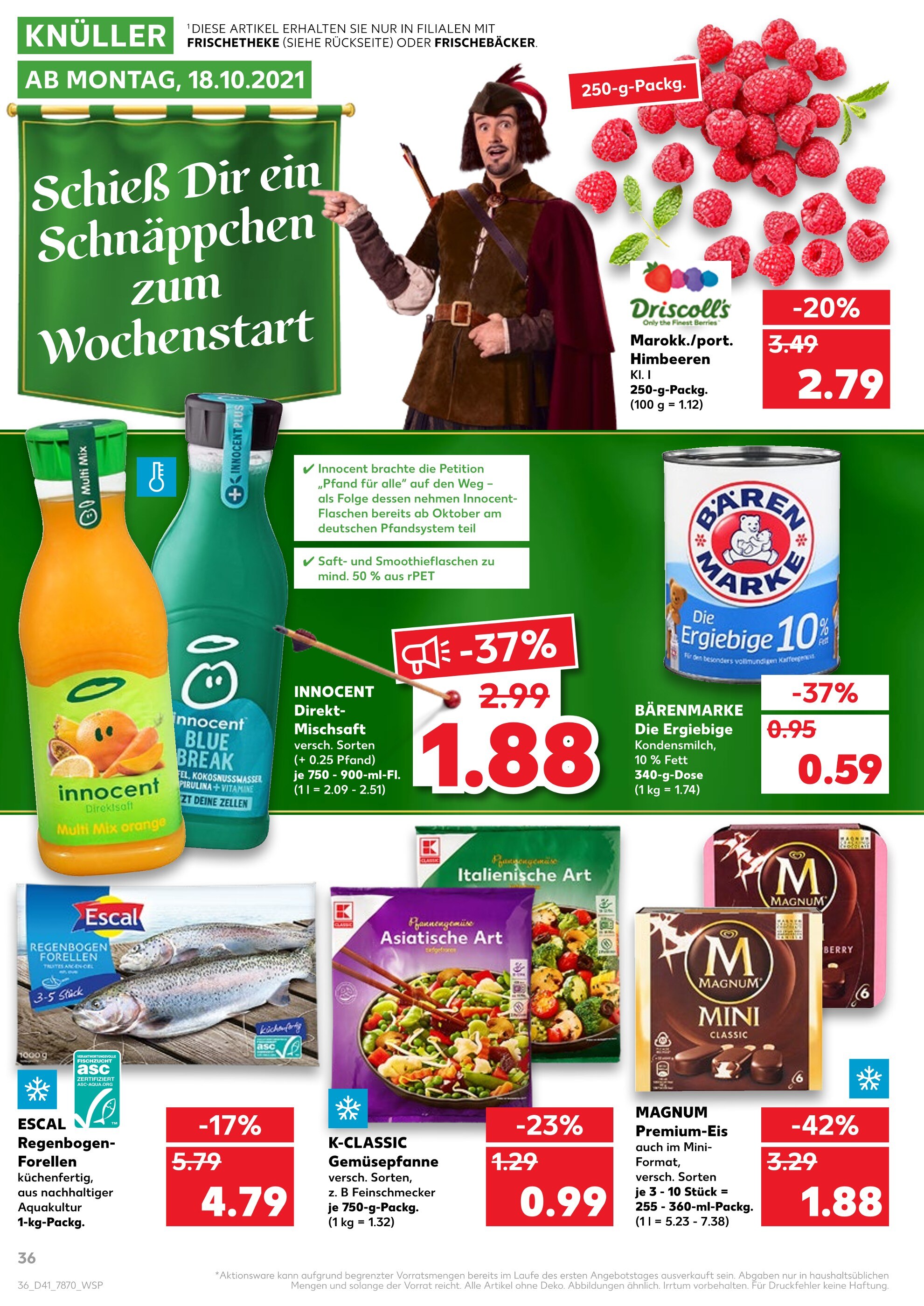 Kaufland Prospekt für Kirchentellinsfurt mit 40 Seiten Kaufland Prospekt für Kirchentellinsfurt: "KNÜLLER", 40 Seiten, 18.10.2021 - 20.10.2021