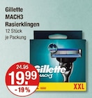 MACH3 Rasierklingen von Gillette im aktuellen V-Markt Prospekt für 19,99 €