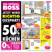 Küche im SB Möbel Boss Prospekt in Neubrandenburg Aktueller SB Möbel Boss Prospekt mit Küche, "JETZT WIRD RICHTIG GESPART!", Seite 1