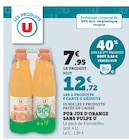 Pur jus d'orange sans pulpe - U dans le catalogue Super U