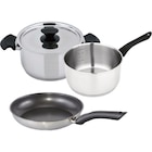 SUR TOUTES LES POÊLES, CASSEROLES ET FAITOUTS ESSENTIAL - CARREFOUR HOME en promo chez Carrefour SUR TOUTES LES POÊLES, CASSEROLES ET FAITOUTS ESSENTIAL - CARREFOUR HOME dans le catalogue Carrefour