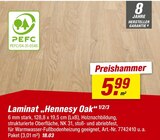 Aktuelle Laminat Angebote bei toom Baumarkt in Lübeck Aktuelles Laminat „Hennessy Oak“ Angebot bei toom Baumarkt in Lübeck ab 5,99 €