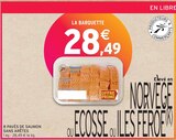 8 PAVÉS DE SAUMON SANS ARÊTES en promo chez Intermarché Valence à 28,49 €