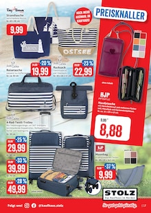 Trolley im Kaufhaus Stolz Prospekt "STOLZ. Das Kaufhaus im Norden." mit 26 Seiten (Kiel)