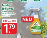 Frosch Spül-Spray Orange Angebote bei famila Nordost Stralsund für 1,79 €