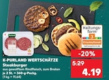 Stegburger im Angebot bei Kaufland in Bottrop Stegburger Angebote von K-PURLAND bei Kaufland Bottrop für 4,19 €