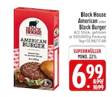 American Burger von Block House im aktuellen EDEKA Prospekt für 6,99 €