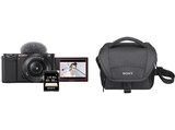 Alpha ZV-E10L Kit + Tasche Speicherkarte Systemkamera mit Objektiv 16-50 mm , 7,5 cm Display Touchscreen, WLAN von SONY im aktuellen MediaMarkt Saturn Prospekt
