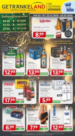 Aktueller Getränkeland Getränkemärkte Prospekt in Ahrensburg und Umgebung, "Die Getränkekönner" mit 8 Seiten, 22.12.2025 - 03.01.2026