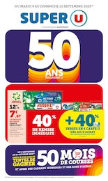 Prospectus Super U, "Super U" à Ambert et alentours, 32 pages, 09/09/2025 - 21/09/2025 Catalogue Super U "Super U" à Ambert et alentours, 32 pages, 09/09/2025 - 21/09/2025