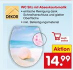 WC Sitz mit Absenkautomatik im Angebot bei Netto Marken-Discount in Hof WC Sitz mit Absenkautomatik Angebote von DEKOR bei Netto Marken-Discount Hof für 14,99 €
