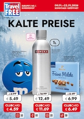 Vodka im Travel FREE Prospekt in Hof Aktueller Travel FREE Prospekt mit Vodka, "KALTE PREISE", Seite 1
