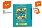 EKW Erfrischungstücher im Angebot bei Müller in Düren EKW Erfrischungstücher Angebote von 4711 bei Müller Düren für 1,25 €