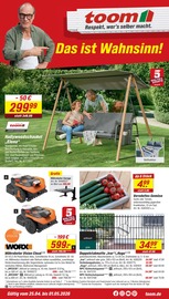 Aktueller toom Baumarkt Prospekt mit Gartenmöbel, "Respekt, wer's selber macht.", Seite 1