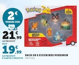 Pack de 6 figurines Pokémon - Pokémon en promo chez Hyper U Cambrai à 19,99 €
