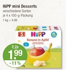 Hipp im V-Markt Prospekt mini Desserts von HiPP im aktuellen V-Markt Prospekt für 1,99 €