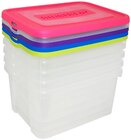 Lot de 5 boîtes de rangement - Weldom à Clichy Lot de 5 boîtes de rangement en promo chez Weldom Clichy à 31,90 €