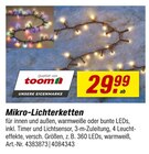 Mikro-Lichterketten im Angebot bei toom Baumarkt in Neustadt Mikro-Lichterketten Angebote von toom bei toom Baumarkt Neustadt für 29,99 €