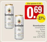 Pils im Angebot bei WEZ in Bad Oeynhausen Pils Angebote von Krombacher bei WEZ Bad Oeynhausen für 0,69 €