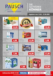 Aktueller Getränkefachmarkt Rausch Prospekt mit Saft, "DIE GETRÄNKEKÖNNER", Seite 1