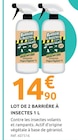 Mr.Bricolage Migennes - Promo Lot de 2 barrière à insectes 1 l Promo Lot de 2 barrière à insectes 1 l à 14,90 € dans le catalogue Mr.Bricolage à Migennes
