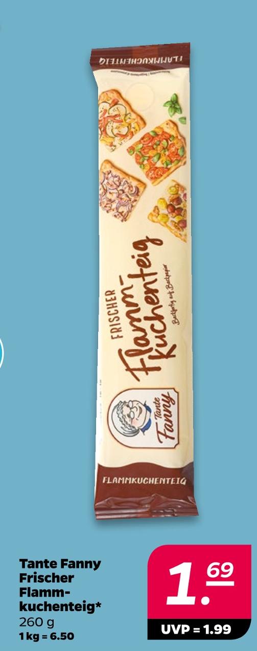 Frischer Flammkuchenteig