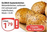 Aktuelle Wecker Angebote bei GLOBUS in Duisburg Aktuelles Saatenbrötchen Angebot bei GLOBUS in Duisburg ab 1,79 €