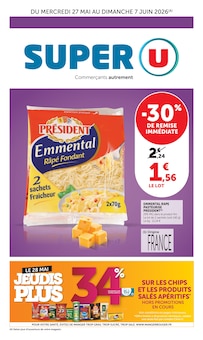 Catalogue Super U à Rezé cette semaine, valable du 27/05/2026 au 07/06/2026 Prospectus Super U à Rezé, "Super U", 12 pages de promos valables du 27/05/2026 au 07/06/2026