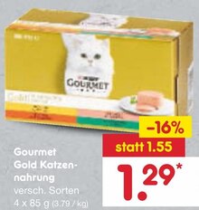 Gold Katzennahrung bei Netto Marken-Discount in Gelsenkirchen Gold Katzennahrung im Angebot bei Netto Marken-Discount Gelsenkirchen für 1,29 €