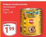 Hundenassfutter im Angebot bei GLOBUS in Oberursel Hundenassfutter Angebote von Pedigree bei GLOBUS Oberursel für 1,99 €