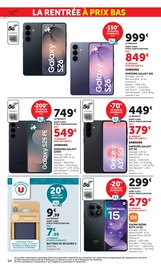 Promos Smartphone dans le catalogue "LES PRIX BAS Spécial rentrée" de Hyper U Smartphone en promo dans le catalogue Hyper U à la page 94