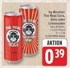 The Real Cola, Zero oder Limonaden von Booster für 0,39 € bei EDEKA im Angebot The Real Cola, Zero oder Limonaden von Booster im aktuellen EDEKA Prospekt