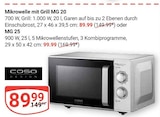 Aktuelles Mikrowelle mit Grill MG 20 Angebot bei GLOBUS in Jena ab 89,99 €