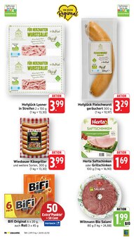 Wurst im aktuellen EDEKA Prospekt (Karlsruhe) Wurst im EDEKA Prospekt "Aktuelle Angebote" mit 49 Seiten (Karlsruhe)
