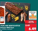 Aktuelle Grillfleisch Angebote bei Kaufland in Moers Aktuelles Grillrippe BBQ Style Angebot bei Kaufland in Moers ab 6,49 €