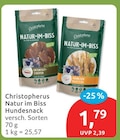 Natur im Biss Hundesnack von Christopherus im aktuellen budni Prospekt