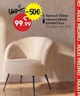 Fauteuil tildae velours côtelé - Maxi Bazar à Montreuil Fauteuil tildae velours côtelé en promo chez Maxi Bazar Montreuil à 99,99 €