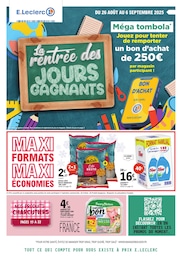 Catalogue Supermarchés de E.Leclerc à Montreuil, avec 48 pages Prospectus Supermarchés de E.Leclerc à Montreuil: "La rentrée des JOURS GAGNANTS", 48 pages, 26/08/2025 - 06/09/2025