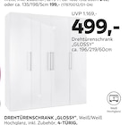 Drehtürenschrank 'GLOSSY' bei mömax im Wiesbaden Prospekt für 399,00 €