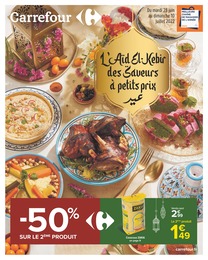Catalogue Carrefour à Cagnes-sur-Mer, avec 24 pages Prospectus Carrefour à Cagnes-sur-Mer, "L'Aïd El-Kebir, des saveurs à petits prix", 24 pages, 28/06/2022 - 10/07/2022