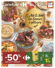 Prospectus Carrefour en cours, "L'Aïd El-Kebir, des saveurs à petits prix",24 pages