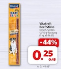 Beef Sticks im Angebot bei Markant Nordwest in Lingen Beef Sticks Angebote von Vitakraft bei Markant Nordwest Lingen für 0,25 €