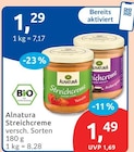 Streichcreme von Alnatura im aktuellen budni Prospekt