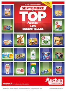 Prospectus Auchan Supermarché à Calais, "SEPTEMBRE AU TOP", 8 pages de promos valables du 03/09/2024 au 08/09/2024