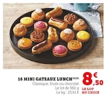 16 mini gateaux lunch en promo chez U Express Saint-Étienne à 8,50 €