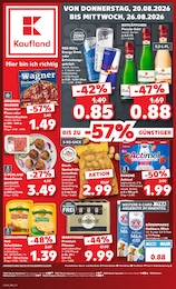 Kaufland Prospekt für Nauen mit 52 Seiten Kaufland Prospekt für Nauen: "Hier bin ich richtig", 52 Seiten, 20.08.2026 - 26.08.2026