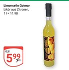 Likör aus Zitronen von Limoncello Golmar für 5,99 € bei GLOBUS im Angebot Likör aus Zitronen von Limoncello Golmar im aktuellen GLOBUS Prospekt