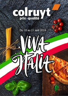 Prospectus Colruyt à Vergisson, "VIVA ITALIA", 1 page de promos valables du 10/04/2024 au 21/04/2024