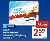 Milch-Schnitte im ALDI SÜD Prospekt Milch-Schnitte von Ferrero im aktuellen ALDI SÜD Prospekt für 2,59 €